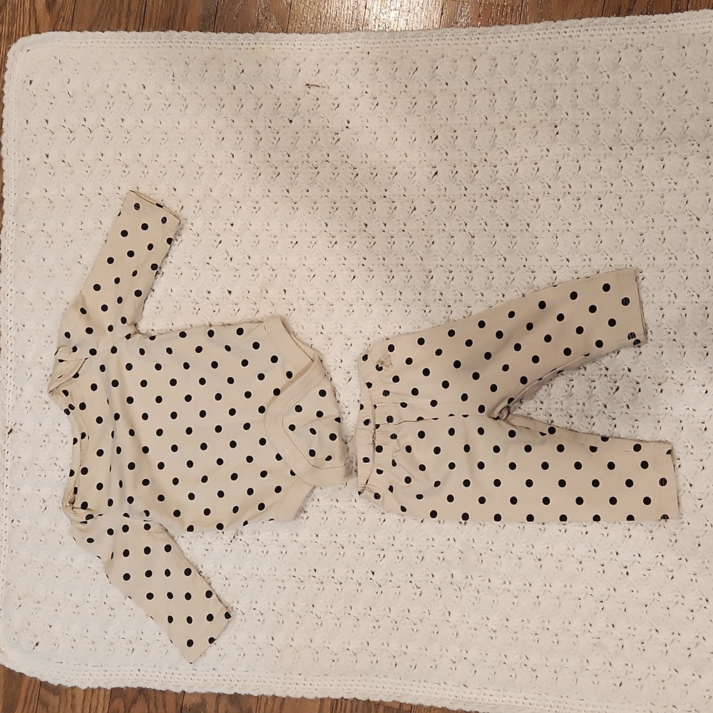 Gap mix and match onesie and pant set. 3-6 mos.